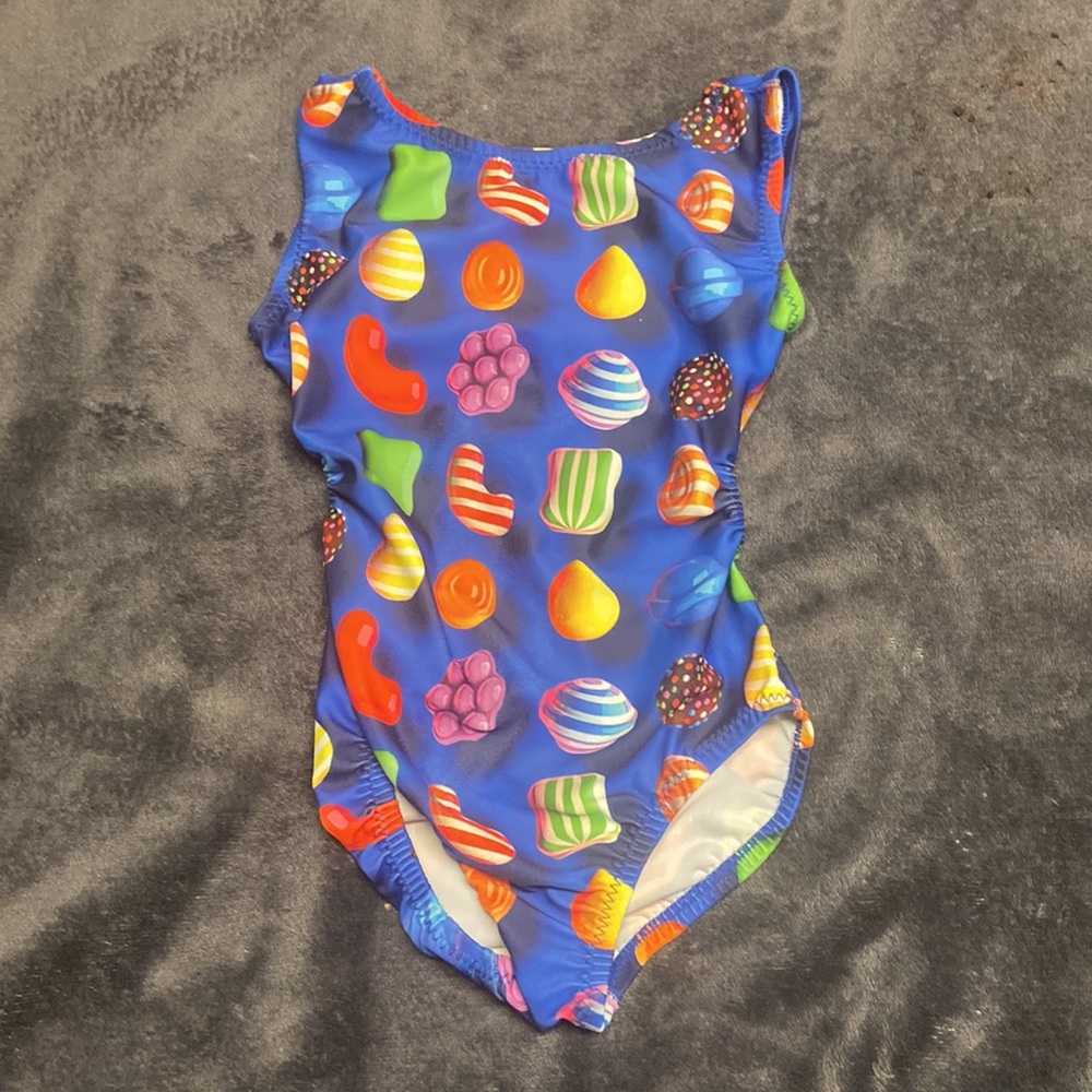 Foxy’s Leotard “Candy Crush” Girls 4/5 (fits 3T)